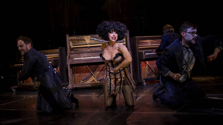 A scene from 'Meow Meow's The Red Shoes'.