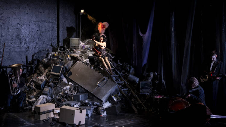 A scene from 'Meow Meow's The Red Shoes'.