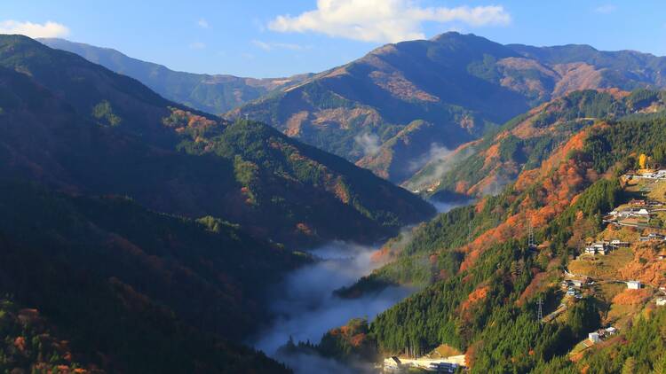 Beautiful landscape of iya valley shikoku Japan