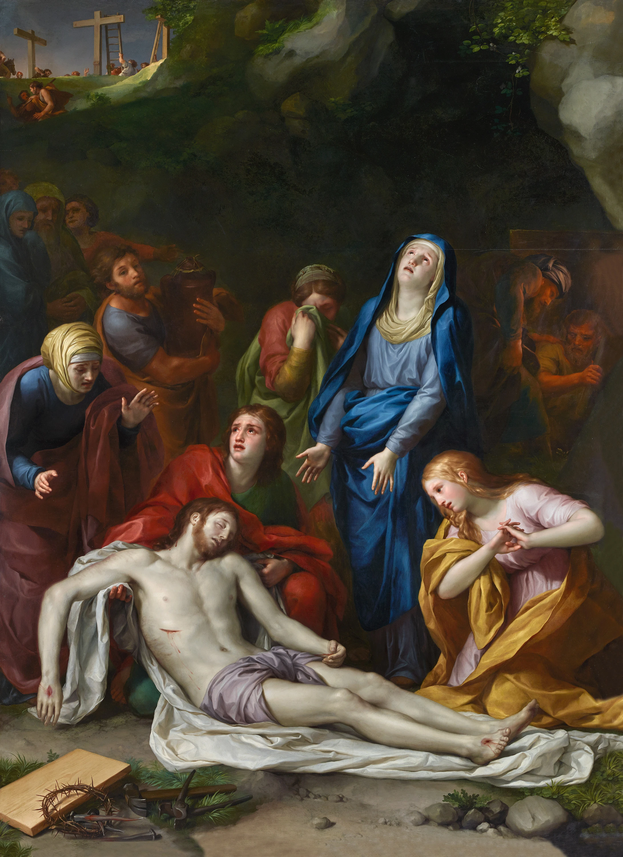 'Lamentaci&oacute;n sobre Cristo muerto', Antonio Raphael Mengs