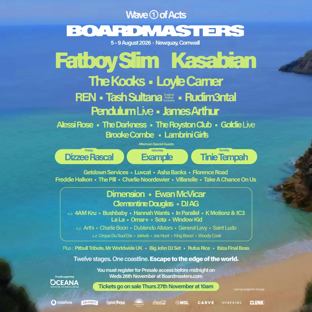 Boardmasters 2026 poster