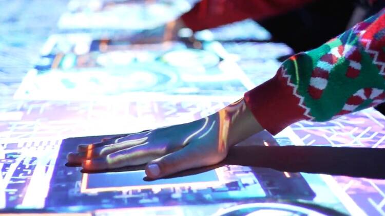 Santa's lab show navidad