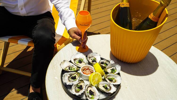 The Jackson Sydney Veuve Clicquot and oysters on The Jackson Sydney