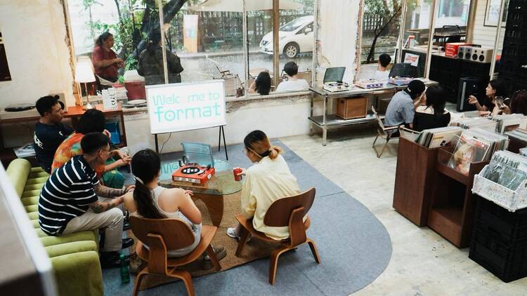 Dig through rare vinyl and vintage wares at Ari's chill weekend flea market