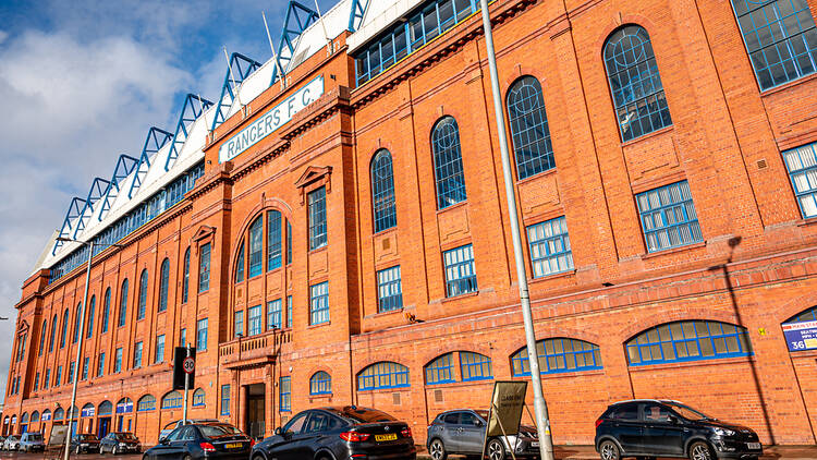 Ibrox, Rangers stadium in Glasgow, Scotland