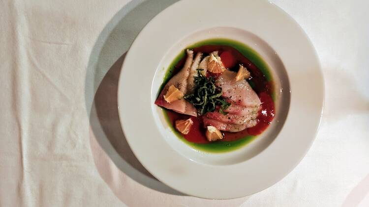 La Boule rouge Assiette de sériole