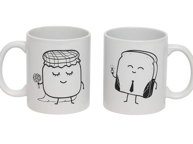 Par de canecas. Mr. Wonderful