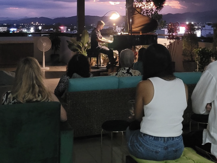 Catch a golden-hour piano performance with the legendary Jonas Dept Catch a golden-hour piano performance with the legendary Jonas Dept