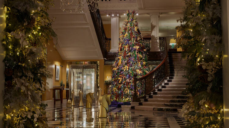 Claridge’s X Burberry Christmas tree 2025 Claridge’s X Burberry Christmas tree 2025