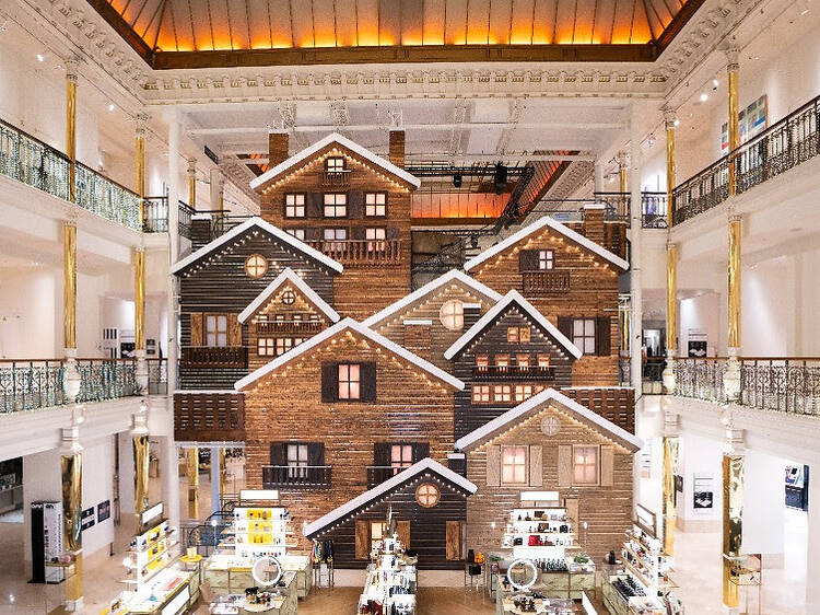 Le Bon Marché se transforme en véritable village de Noël pour les fêtes