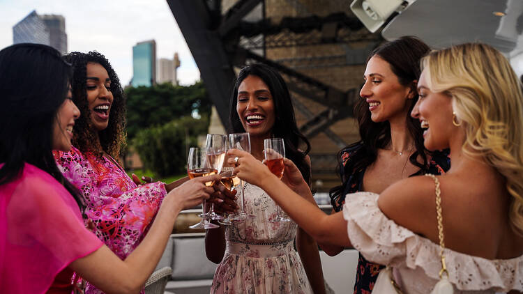 Ladies drinking on The Jackson Sydney  
