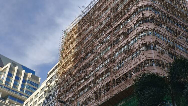 Bamboo scaffolding 