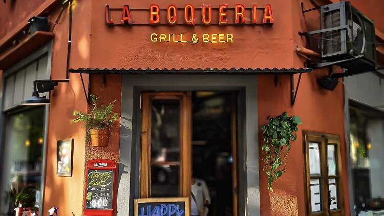 Small Plates & Vermouth on the Sidewalk at La Boquería