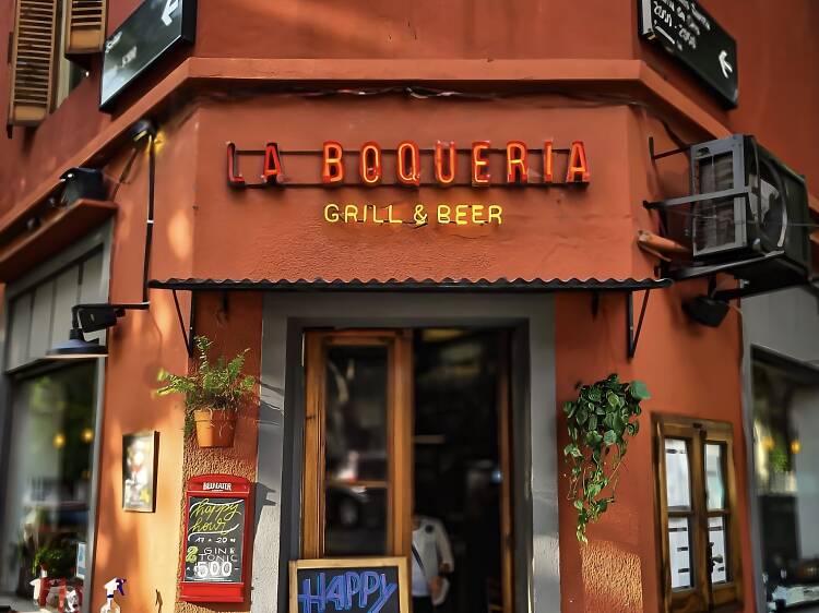 Small Plates & Vermouth on the Sidewalk at La Boquería