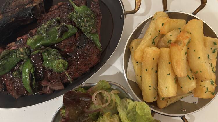 The steak and chips at Terra Riviera