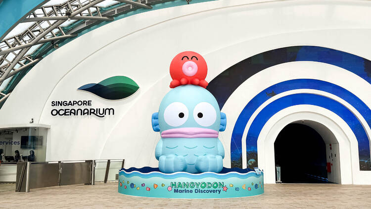 Start your trail with a giant inflatable of Hangyodon