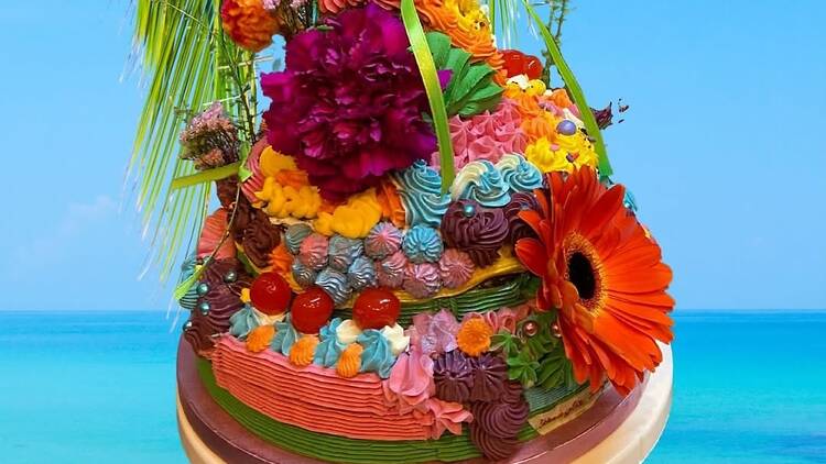 Gateau en technicolor