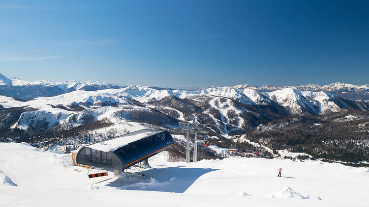 Ski resort in Montenegro called Kolasin 1600, daytime