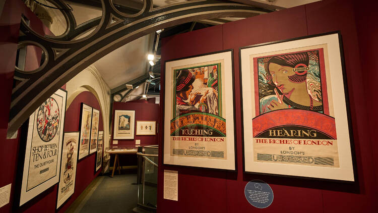 Art deco posters in the London Transport Museum