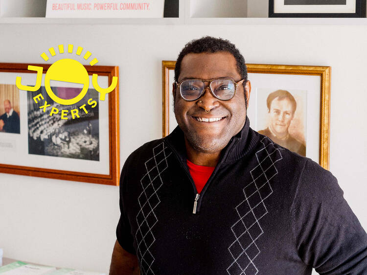 Ernest H. Harrison has a song in his heart