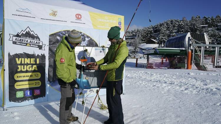 Escape room a una estació d’esquí