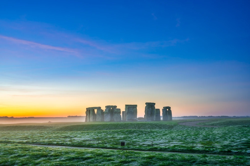 Stonehenge in winter, England
