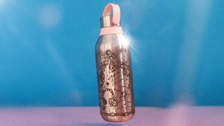 Chilly’s x Chopova Lowena engraved steel bottle