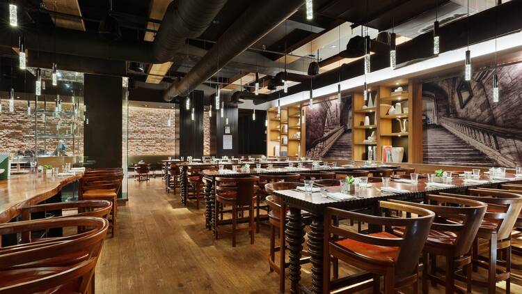 Andaz on 5th the hotel's basement bar and restaurant