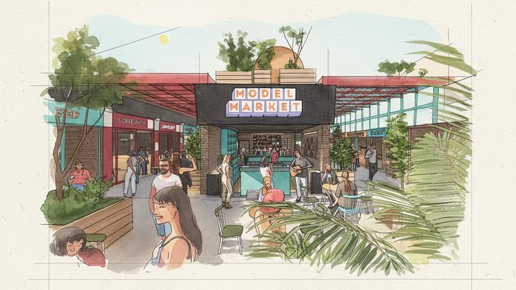 CGI of new Model Market 