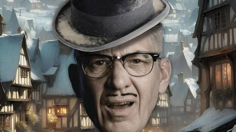 Count Arthur Strong is Charles Dickens in A Christmas Carol