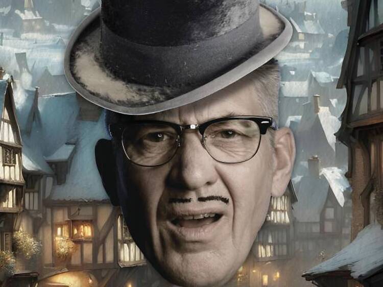 Count Arthur Strong is Charles Dickens in A Christmas Carol