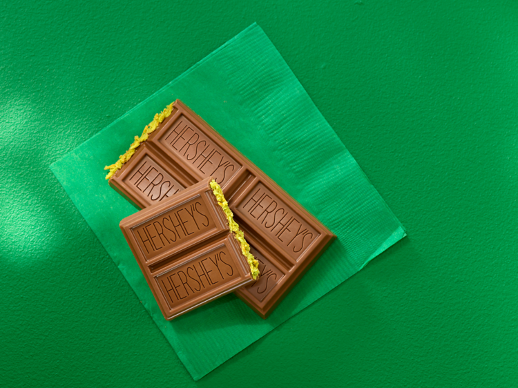 You can try Hershey's Dubai-inspired chocolate bar only in NYC this week