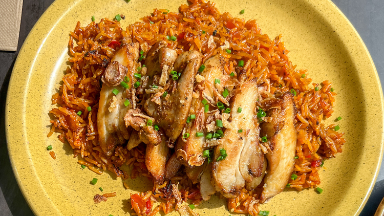 The jollof rice at Mary's in Collingwood.