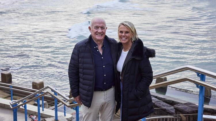 Rick and Sarah Stein in Coogee Rick and Sarah Stein in Coogee