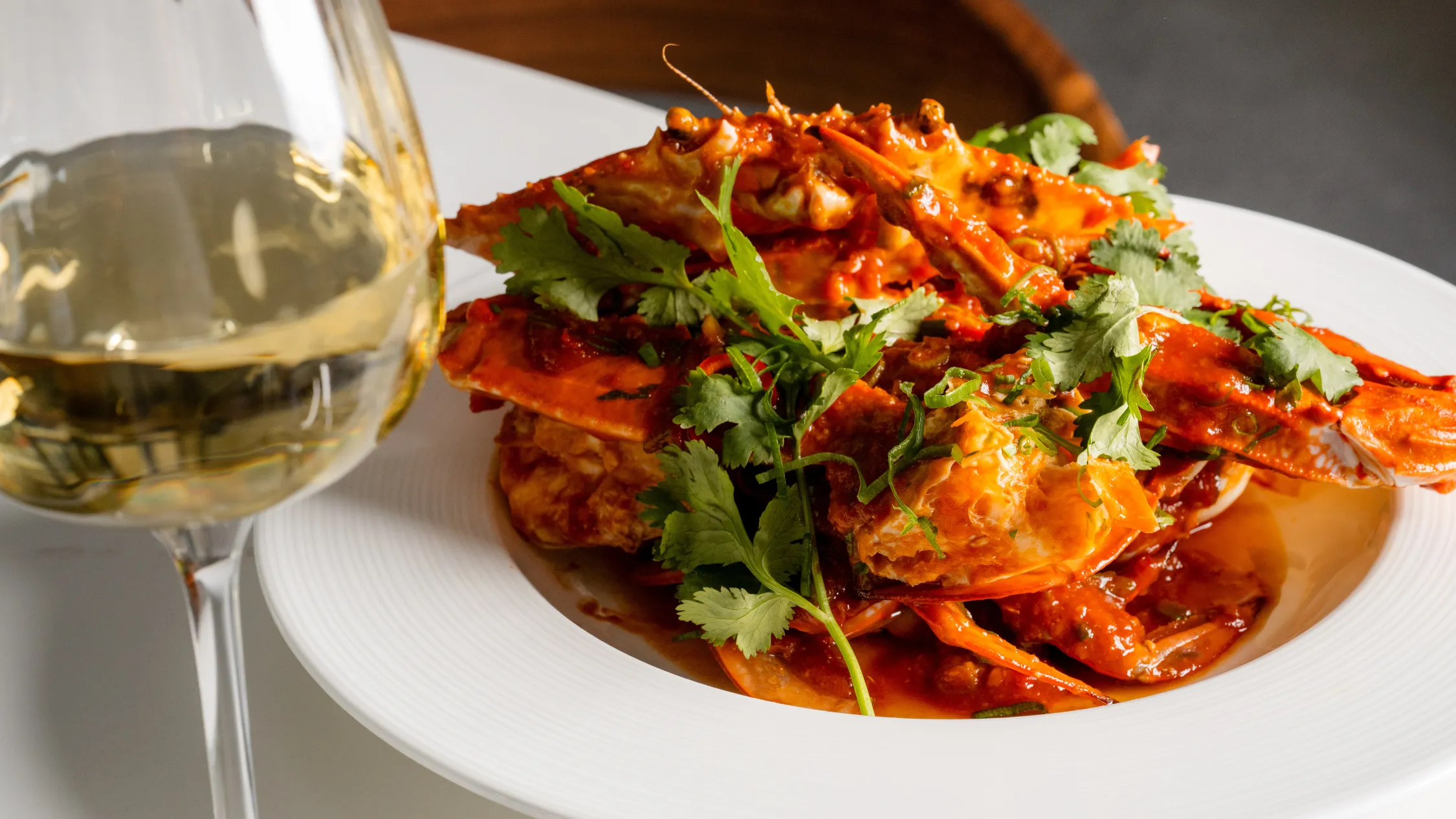 Chilli crab at Rick Stein at Coogee Beach