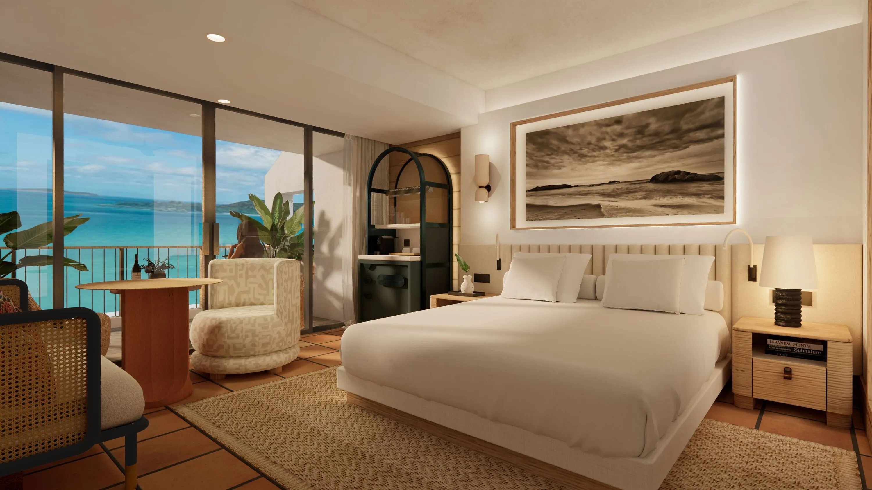 Render of hotel room