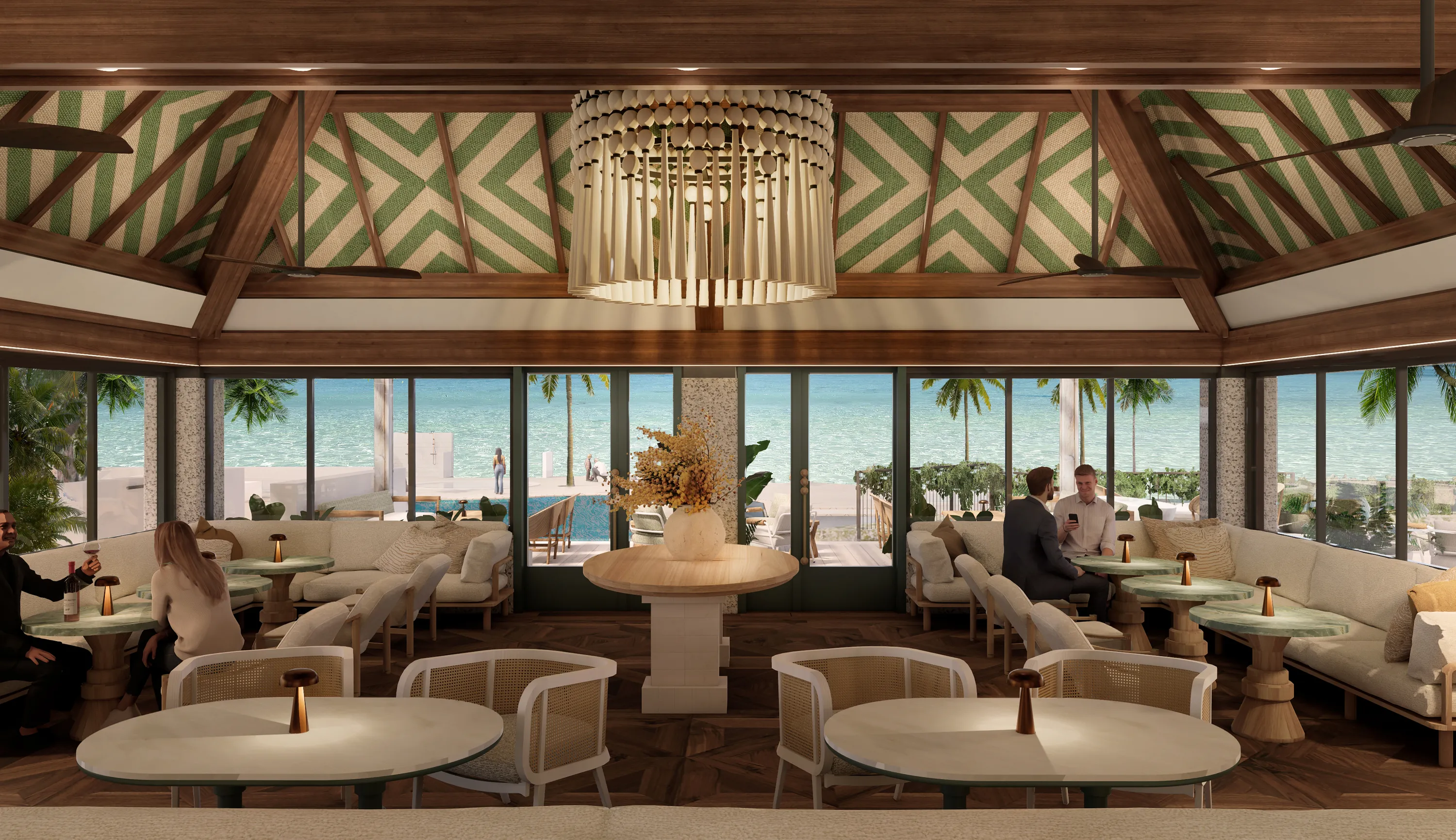 Render of hotel restaurant