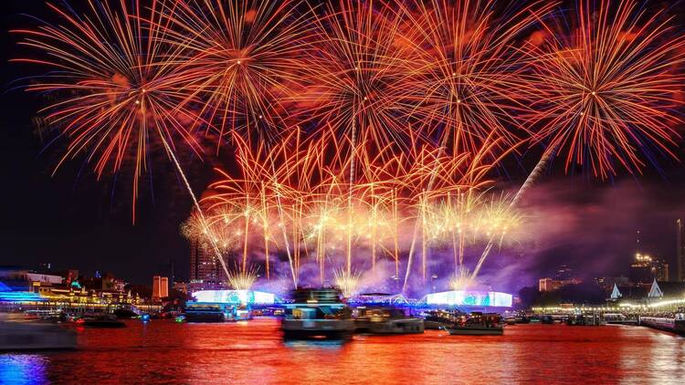 Fireworks return to Bangkok's Chao Phraya River