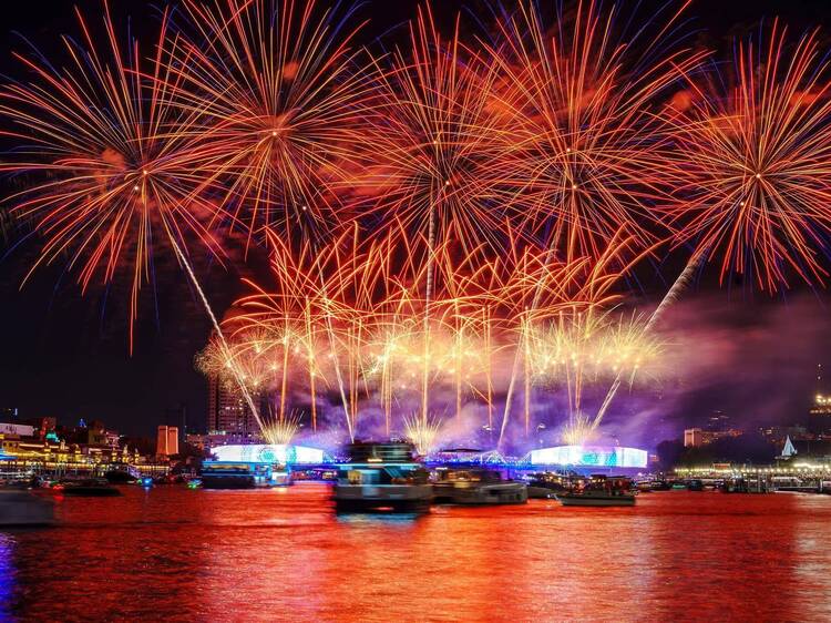 Fireworks return to Bangkok's Chao Phraya River