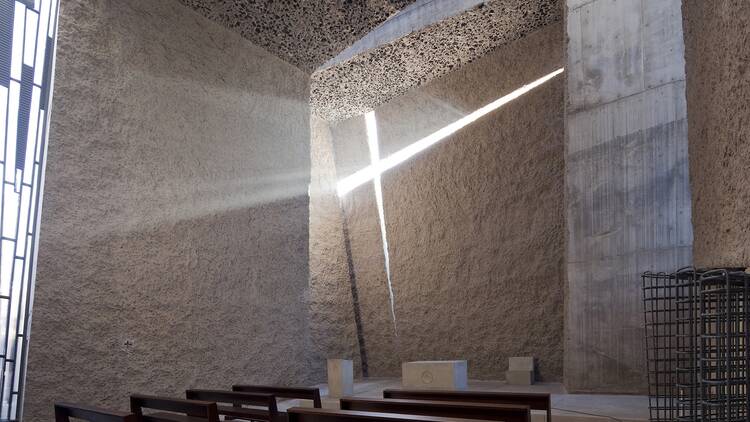 The Holy Redeemer Church and Community Centre of Las Chumberas by Fernando Menis in La Laguna, Tenerife