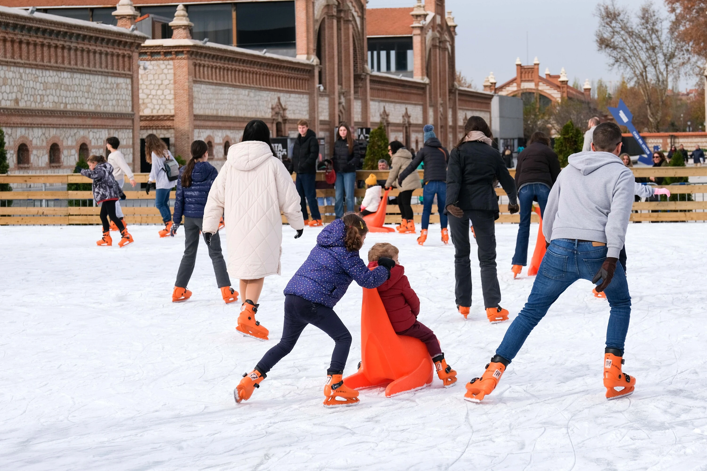 Pista de hielo en Matadero Madrid