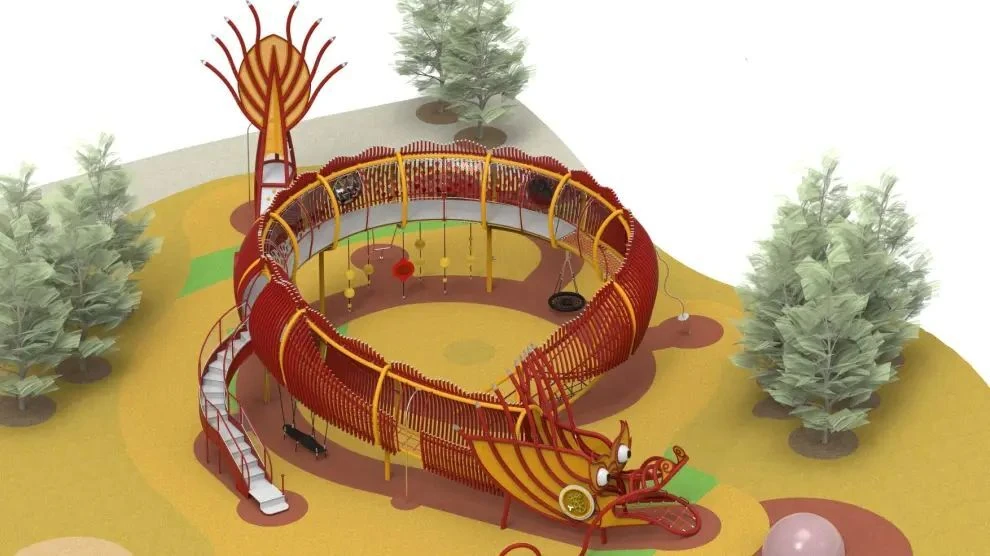 Drag&oacute;n de Usera. Ayuntamiento de Madrid