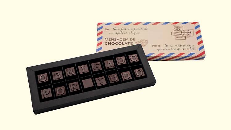 Caixa de chocolates Pedaços de Cacau