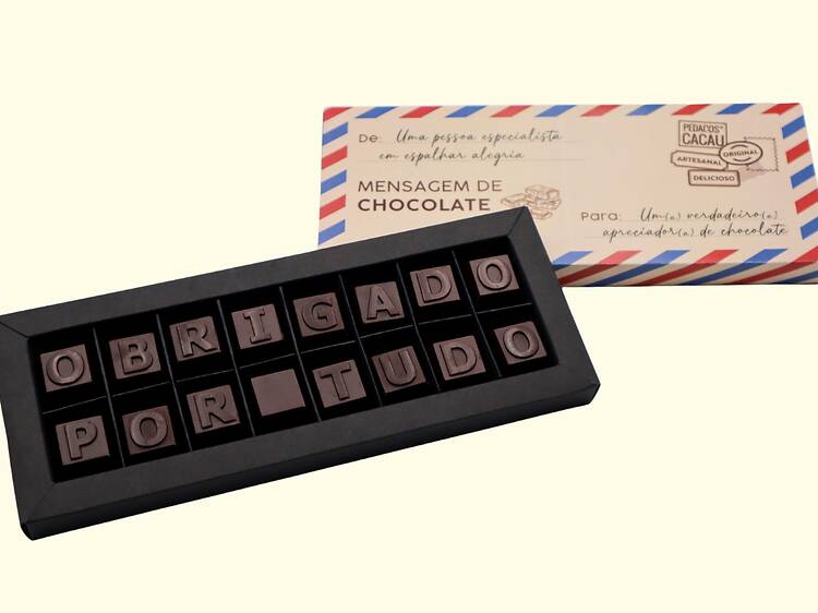 Caixa de chocolates Pedaços de Cacau
