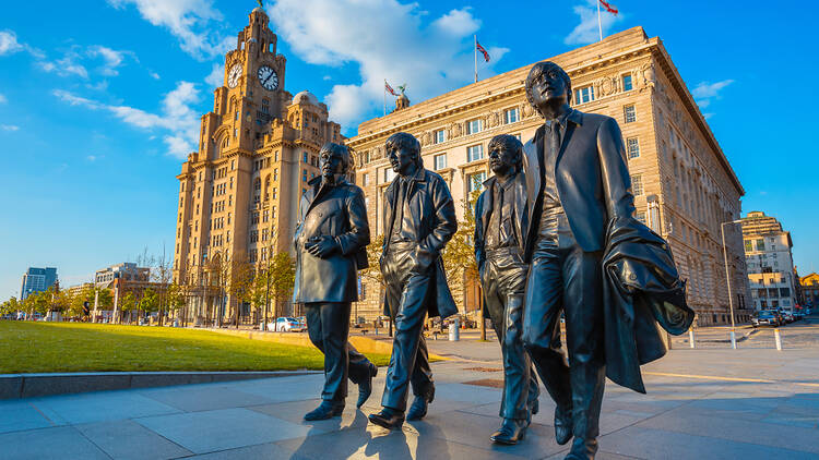 The Beatles statue in Liverpool
