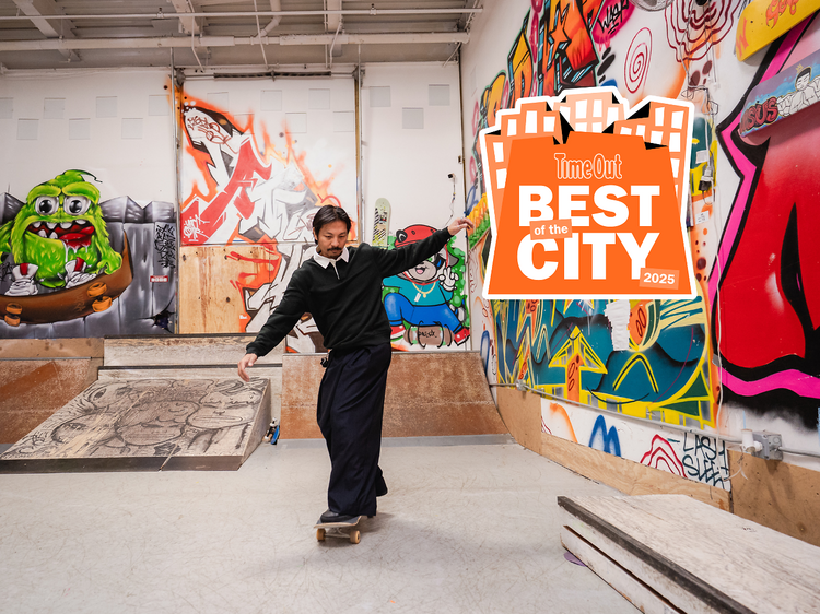 Enrico Hufana cruises across Little Ripper Skateboarding. Enrico Hufana cruises across Little Ripper Skateboarding.