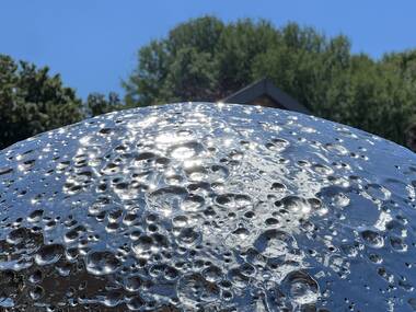 A huge shiny model of the Moon is going on display in London
