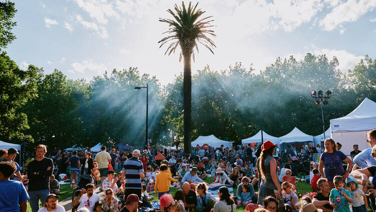 Coburg Night Market People at night market