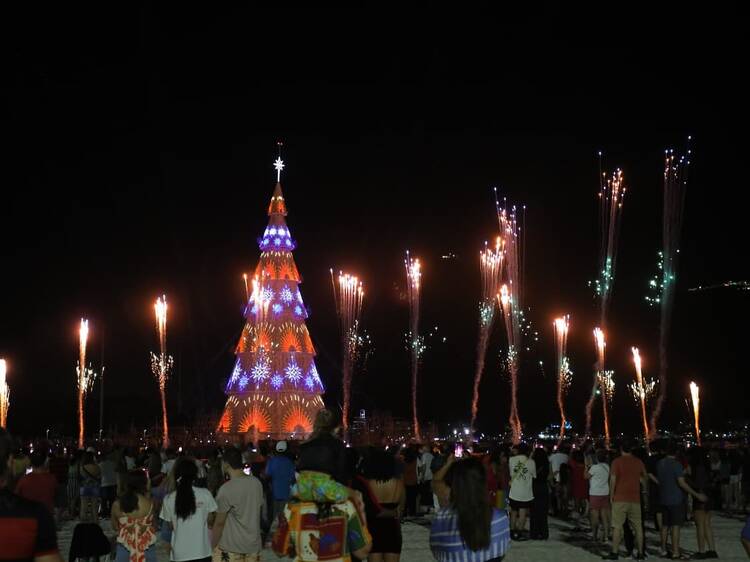 Estreante, Árvore de Natal da Enseada de Botafogo será palco de shows e blocos