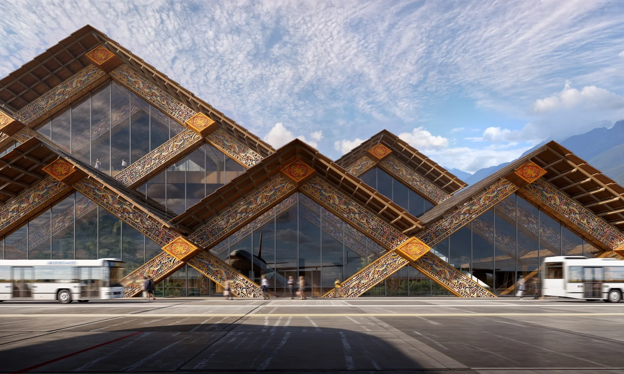 Gelephu International Airport in Bhutan by BIG-Bjarke Ingels Group